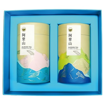 龍源茶品 鑫龍源 茶山漫遊阿里山高山茶葉禮盒 附提袋  茶葉150g 2罐  1盒