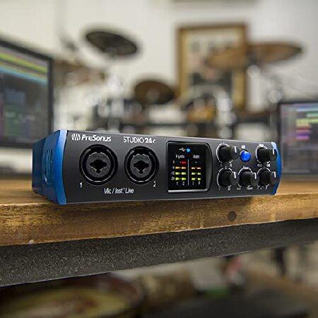 PreSonus Studio 24c 2x2, 192 kHz, USB-C Audio Interface, Mic Pres-2 Line Outs ＆ Presonus Eris E3.5-3.5