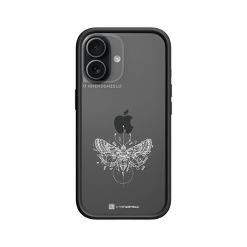 iPhone 17 Mod NX -邊框背蓋組合 (相機按鈕) 黑 - Kerby Rosanes - 蛾 - 白