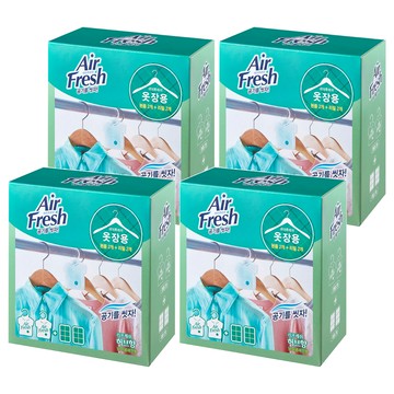 Air Fresh 衣櫃芳香劑組 芳香劑32g 2入 + 補充包 2入  4盒