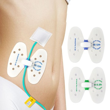 大友los2152導管固定裝置可調節減張緩壓蝴蝶型卡扣翅膀貼體表導管固定貼