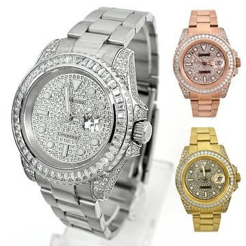 水鬼錶 范倫鐵諾.古柏 全滿鑽錶【NEV166】