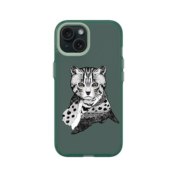 iPhone 15 Clear 憂墨綠 - 花生騷 WasangShow - 友誼石虎