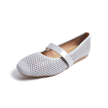 KOKKO小清新編織感隨你彎瑪莉珍灰藍色