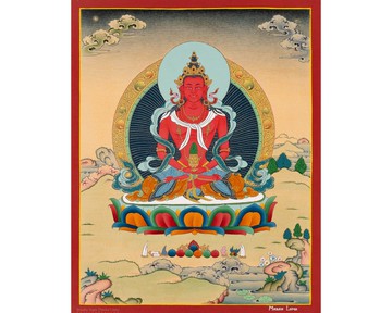 傳統阿彌陀佛佛教唐卡
