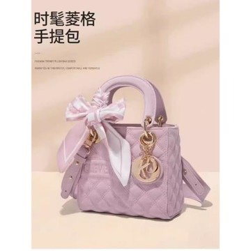 小香風真皮女包2025新款時尚百搭斜挎手提包戴妃包高級質感單肩包