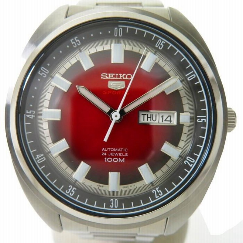 SEIKO/セイコー 5スポーツ 4R36-05Y0 裏スケルトン 45mm 腕時計 