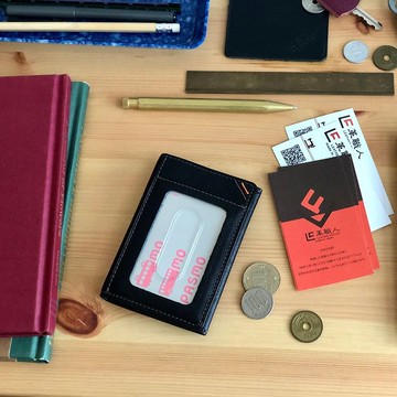 日本製【DUALLINE 3用票卡夾】革職人 名片夾 零錢包 證件夾