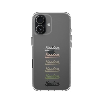 iPhone 17 Clear Case（相機按鈕） 透明 - KID - KANDAN 美式字型