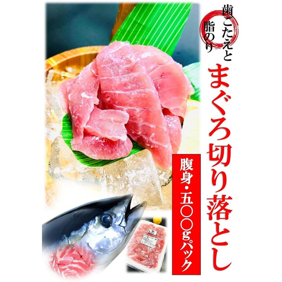 まぐろ 切り落とし 500g 脂ののったキハダマグロの腹身を使った美味しさ！まぐろ丼 マグロ鮨 鮪 マグロ ハラミ