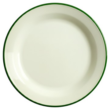 ibili 琺瑯深餐盤  米綠色  1個  24cm