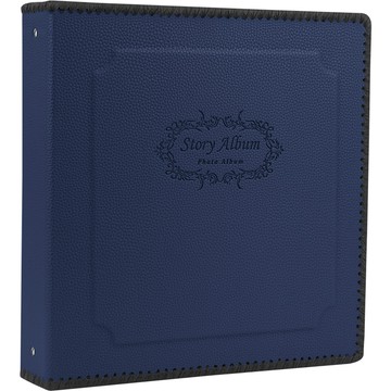 Story Album J&H 黏貼式素面相簿  50張  海軍藍