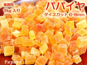 ドライパパイヤ（ダイス）業務用1kg ドライフルーツ