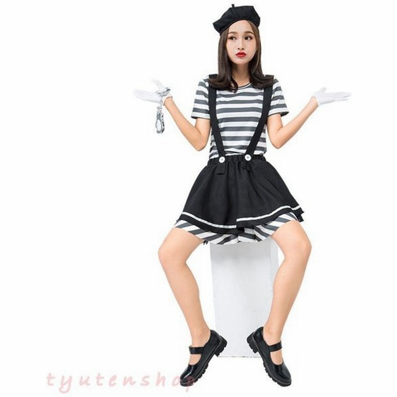 ハロウィンレディース衣装 サーカスピエロ囚人コスプレ可愛いイベントキャラクター衣装舞台衣装演出服ワンピクリスマスサーカス 通販 Lineポイント最大get Lineショッピング