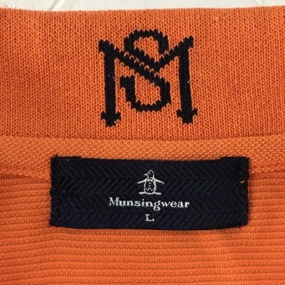 Munsingwear マンシングウェア 長袖ポロシャツ オレンジ