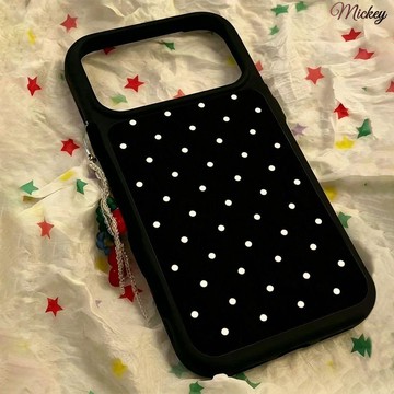滿屏波點適用蘋果17promax手機殼iPhone1615軟殼14pro小眾13全包x