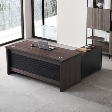 MUNA家居  庫克6尺辦公桌組/含側櫃活動櫃/C31-1839   180X194X75cm