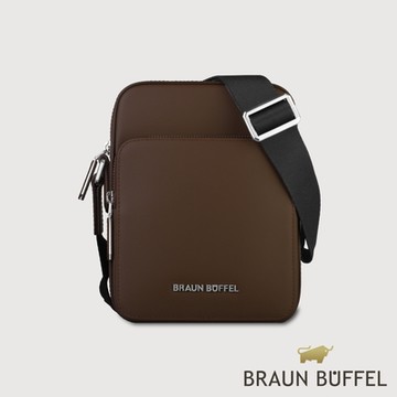 【BRAUN BUFFEL 德國小金牛】台灣總代理 摩森 直式斜背包-培土棕/BF562-16-POS