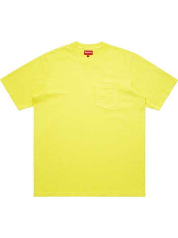 Supreme - Overdyed pocket T-shirt - men - Cotton - L - Yellow