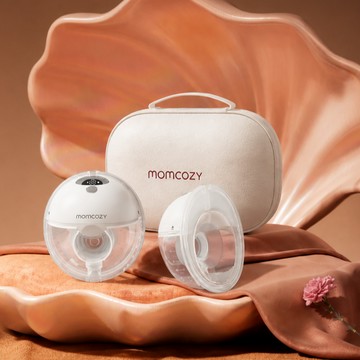 【Momcozy】M5擬真親餵隱形︱免手持穿戴式電動吸乳器 (贈收納包+3尺寸襯墊)