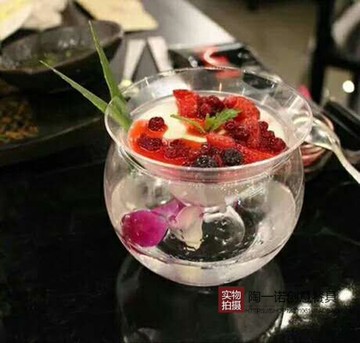 創意意境菜餐具涼菜盤三角玻璃斗笠杯碗套組分子美食高端酒店餐具