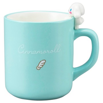 Sanrio 三麗鷗 陶瓷馬克杯 260ml  1個  大耳狗杯緣子款 藍色