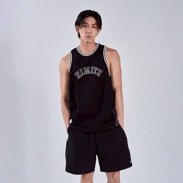 CACO-撞色螺紋籃球背心‧情侶款-男【J1NA045】