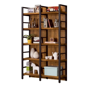 【唯熙傢俱】安迪工業風柚木色屏風架