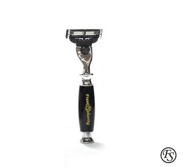 The Frank Shaving MA07 Shaving Razor古典線條寬握柄刮鬍刀(仿烏木)