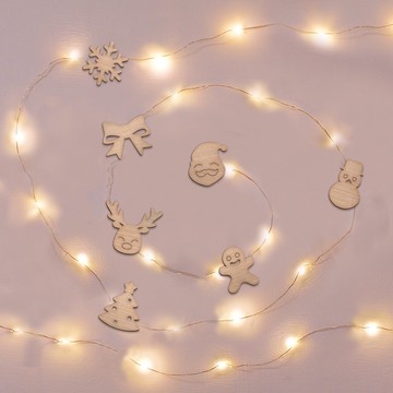 新版Xmas聖誕星空掛線燈+聖誕卡片組(長度5/10公尺  USB供電)