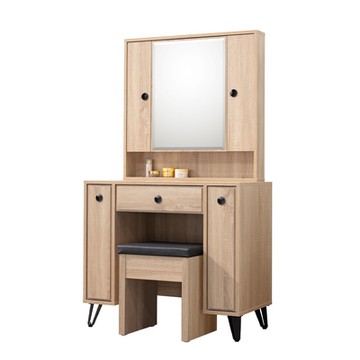 唯熙傢俱-賽爾坎橡木色化妝台