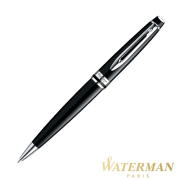 WATERMAN 權威系列 黑桿白夾 原子筆