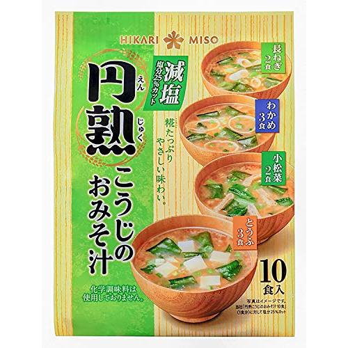 ひかり味噌 円熟こうじのおみそ汁減塩 10食×4袋