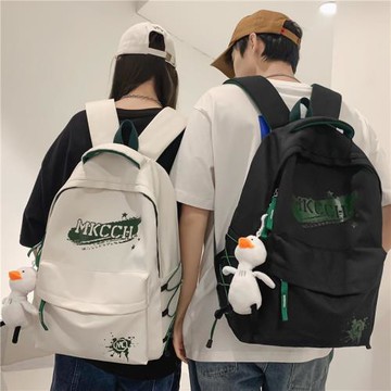 書包女初中生高中生韓版潮牌字母大容量背包男生大學生校園雙肩包