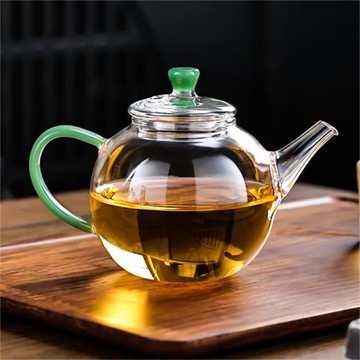 日式玻璃茶壺小號迷你一人專用小泡茶器綠茶壺耐熱帶過濾單個茶具