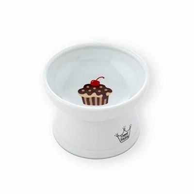 猫壱（necoichi） ハッピーダイニング 脚付フードボウル シリコン付き カップケーキ レギュラー