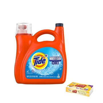 【Tide 汰漬】OXI亮白護色洗衣精 4.08公升+春風一秒抽取式廚房紙巾 60抽x1包_廠商直送