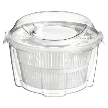 Premier 手轉式蔬菜脫水器  1個  26cm  透明色 + 白色