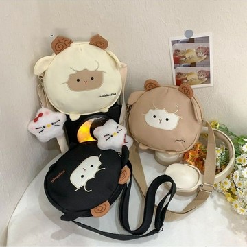 斜挎包🎀 新款包包日系ins包女可愛百搭卡通小羊單肩學生手機斜挎包少女