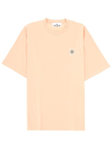 stone island t-shirt with logo patch