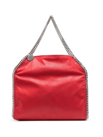 Stella McCartney - large Falabella tote bag - women - Polyurethane/Polyester/Polyester/Polyester - One Size - Red
