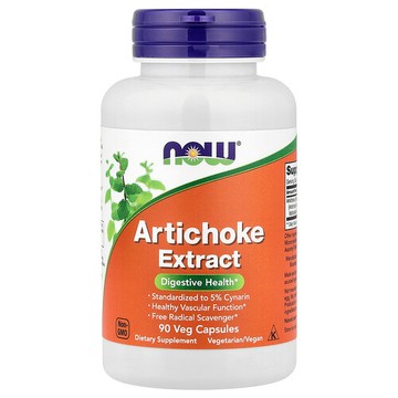 NOW Foods, 洋薊提取物，90 粒素食膠囊（每粒膠囊 450 毫克）