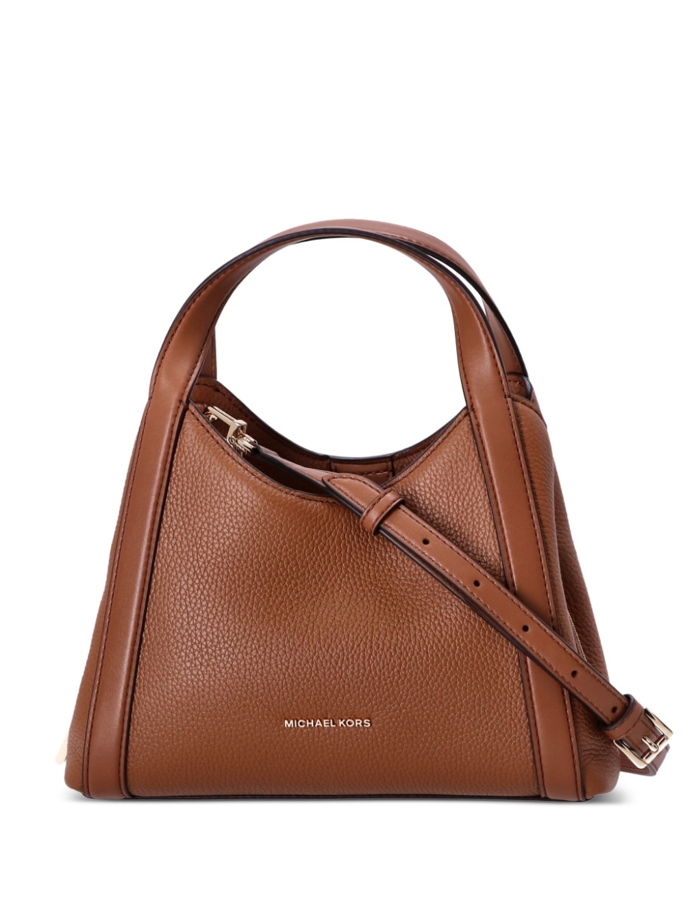 Michael Kors - Hobo calf-leather shoulder bag - women - Calf Leather (top grain)/Polyester - One Size - Brown