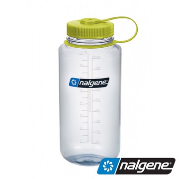 【美國 Nalgene】寬口水壼1000c.c (Sustain永續系列)『透明』2020-3732 戶外 露營 登山 隨身水壺 環保水壺 運動水壺 輕量水壺