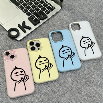 可夾照片的豎中指火柴人 iPhone 13 mini 12 Pro Max 11 xr 8 PLUS 7 防摔 手機殼