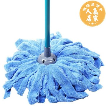 擰水拖把 舒朗超細纖維拖把 自擰水拖把圓頭墩布毛巾 吸水布條家用地拖拖布