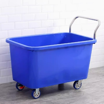 養殖場手推車餵豬有煞車的四輪豬場特大號養豬小推車大輪  手推車  手拉車  小推車  飼料車