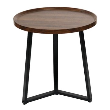 FAmILyLIFE 生活 木冶山居 Carmel三軸圓形茶几 60 x 60cm 4.1kg  胡桃木