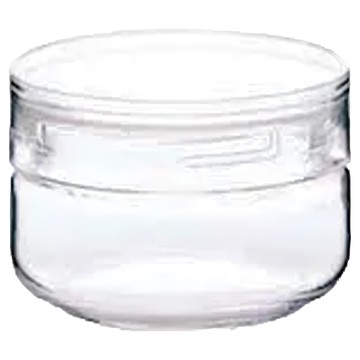 日本星硝 淺型寬口徑清透玻璃儲物罐 170ml  1罐