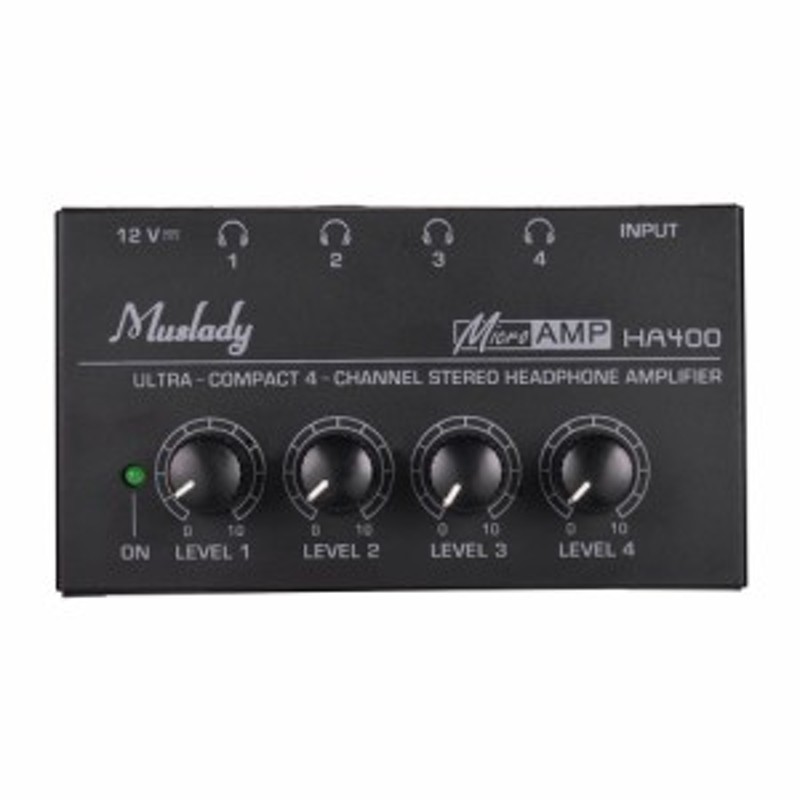 N-AUDIO HA400 4チャンネル ヘッドフォンアンプ オーディオ ステレオ